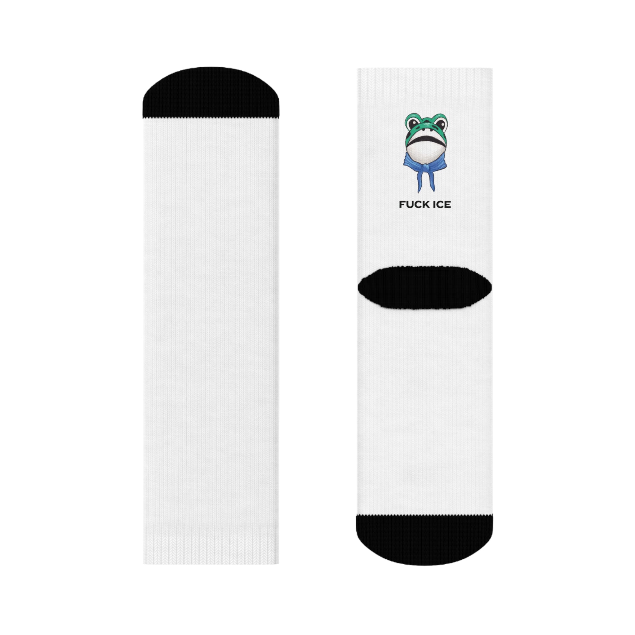Anti-Fascist Frog Crew Socks