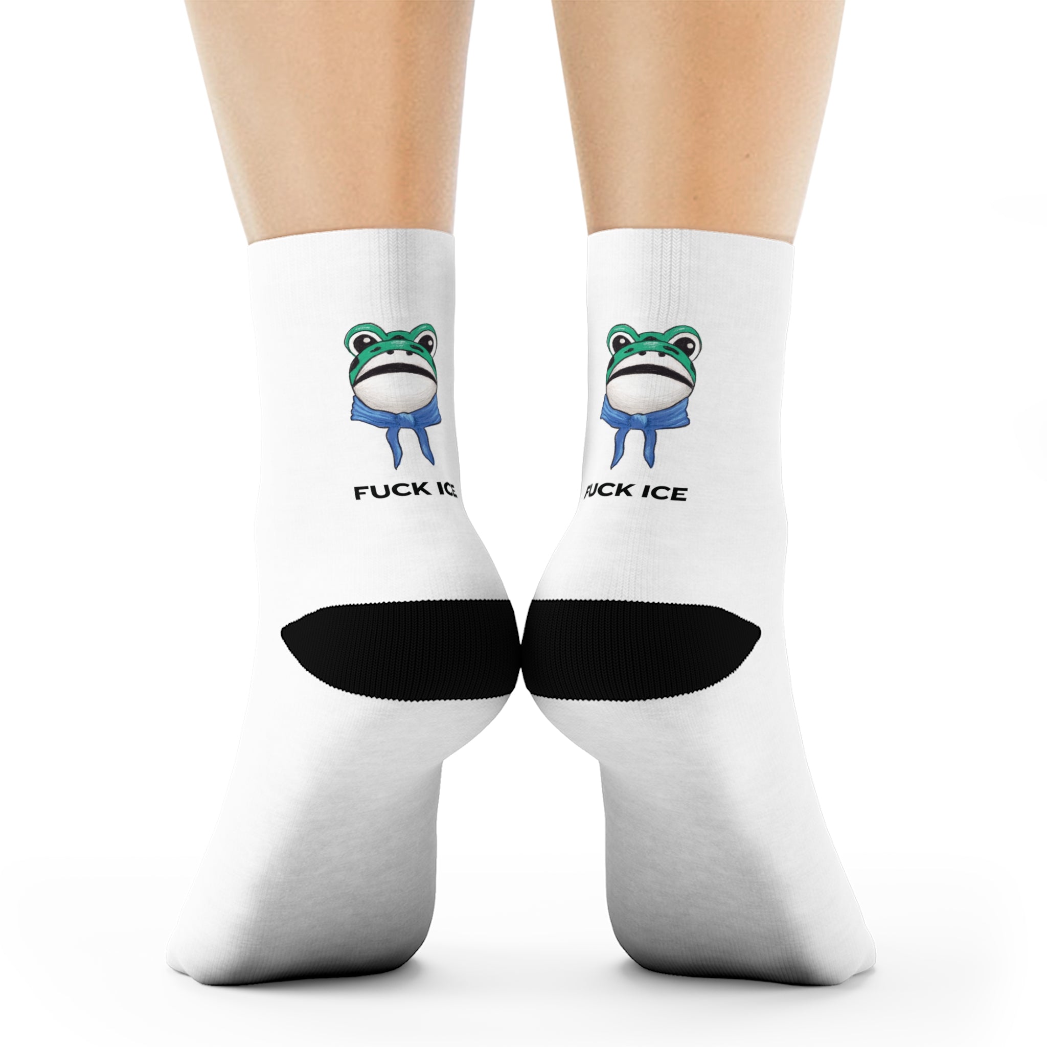Anti-Fascist Frog Crew Socks